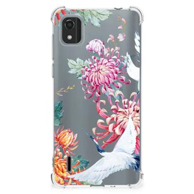 Nokia C2 2nd Edition Case Anti-shock Bird Flowers Nokia C2 2nd Edition Case Anti-shock Bird Flowers