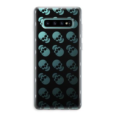 Musketon Skulls: Samsung Galaxy S10 Plus Transparant Hoesje