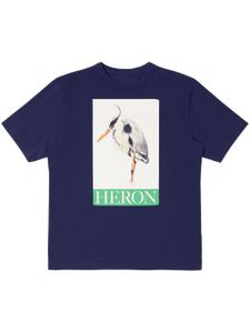 Heron Preston t-shirt en coton à imprimé photographique - Bleu