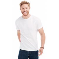 Set van 3x stuks voordelig Wit t-shirt ronde hals voor heren 150 grams 100% katoen, maat: XL