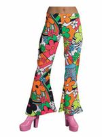 Hippie broek dames Woodstock new