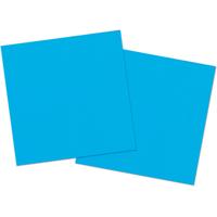 Folat Feest Servetten - 20x - blauw - 33 x 33 cm - papier - lunch/diner servetjes
