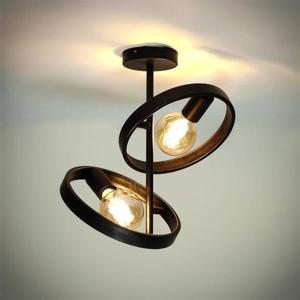 Giga Meubel - Plafondlamp 2L Hover Charcoal