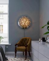 Wandlamp amberglas By Rydens &apos;Gross&apos; 8x G9 fitting 600mm