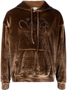 Perks And Mini hoodie Varg 2.0 en velours - Marron