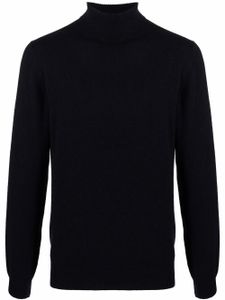 Corneliani pull en maille fine à col roulé - Bleu