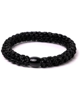 Banditz Haarelastiekje en Armband Black with Black Glitter