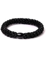 Banditz Haarelastiekje en Armband Black with Black Glitter