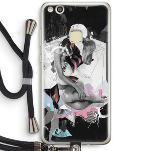 Camouflage de sommeil: Huawei Ascend P10 Lite Transparant Hoesje met koord
