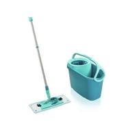 LEIFHEIT Clean Twist M Ergo 52120 Vloerreinigingsset - Vloermop met 33 cm hoes en emmer met gemakkelijk roterende spin