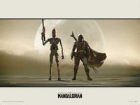 Star Wars The Mandalorian Duo Art Print 30x40cm