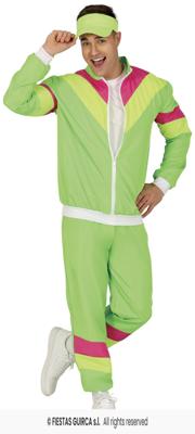 Neon Groene Tracksuit Heren