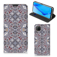 Huawei P40 Lite Standcase Flower Tiles