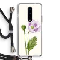 Purple poppy: OnePlus 8 Transparant Hoesje met koord