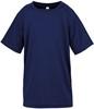 Spiro RT287J Junior Performance Aircool Tee - Navy - S (5-6)