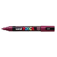 Paintmarker uni posca pc5m m wijnrood | 6 stuks