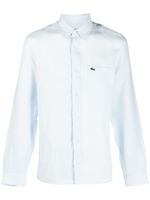 Lacoste chemise boutonnée à logo brodé - Bleu