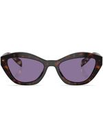 Prada Eyewear tortoiseshell-effect cat-eye sunglasses - Vert