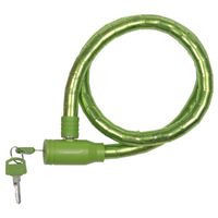 Dunlop kabelslot - groen - plastic coating - 80 cm   -