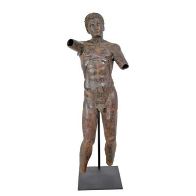 A BRONZE SCULPTURE OF THE APOXYOMENOS OF LYSIPPOS