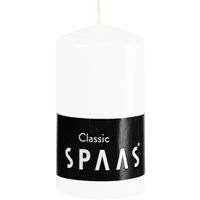 1x Witte cilinderkaars/stompkaars 6 x 10 cm 25 branduren   -