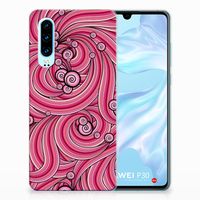 Huawei P30 Hoesje maken Swirl Pink - thumbnail