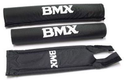 Pad set BMX compleet zwart