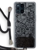 Vexx Black City : Oppo Find X3 Transparant Hoesje met koord