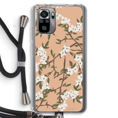 Blossoming spring: Xiaomi Redmi Note 10S Transparant Hoesje met koord