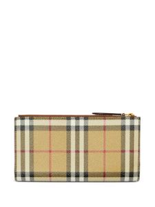 Burberry portefeuille pliant à motif Check Vintage - Tons neutres