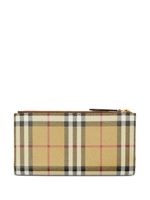 Burberry portefeuille pliant à motif Check Vintage - Tons neutres