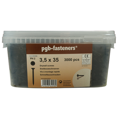 pgb-Europe PGB-FASTENERS | Snelbouwschr. 3,5x25 gefosf/Em 4000 | 4000 st GP70GP035025