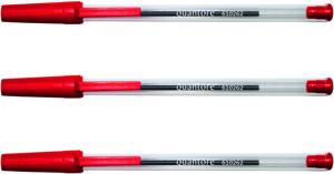 50x Quantore balpen met dop rood medium