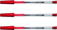 50x Quantore balpen met dop rood medium