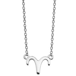 JWLS4U ZN004S Ketting Sterrenbeeld Ram zilver 42-45 cm