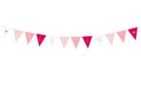 Valentijn Vlaggenlijn &apos;Valentines&apos; Roze Mix (2m)