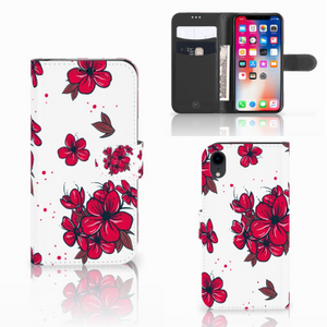 Apple iPhone Xr Hoesje Blossom Red