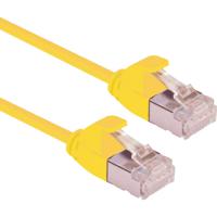 ROLINE F/UTP DataCenter Patchkabel Cat.6A (Class EA), LSOH, extra dun, geel, 0,3 m - thumbnail