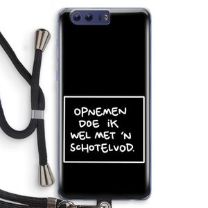 Schotelvod: Honor 9 Transparant Hoesje met koord