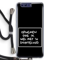 Schotelvod: Honor 9 Transparant Hoesje met koord