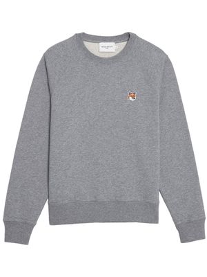 Maison Kitsuné sweat à patch brodé - Gris