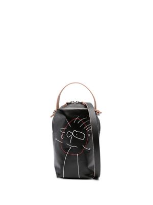 Plan C sac à bandoulière Pili And Bianca en cuir - Noir
