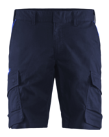 Blåkläder Industrie short met stretch 14461832 | Marineblauw/Korenblauw | Maat 62 - 7330509758175