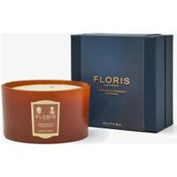 Floris Cinnamon & Tangerine Deluxe Three Wick Candle 420g Floris Cinnamon & Tangerine Deluxe Three Wick Candle 420g