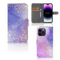 Hoesje voor iPhone 15 Pro Max Watercolor Paars - thumbnail