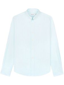 Sporty & Rich Oxford logo-embroidered cotton shirt - Bleu