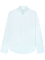 Sporty & Rich Oxford logo-embroidered cotton shirt - Bleu - thumbnail