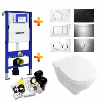 Geberit Up320 Toiletset 30 Villeroy & Boch O.Novo Directflush Met Bril En Drukplaat