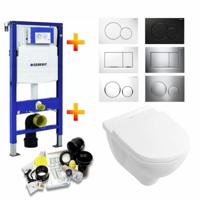 Geberit Up320 Toiletset 30 Villeroy & Boch O.Novo Directflush Met Bril En Drukplaat