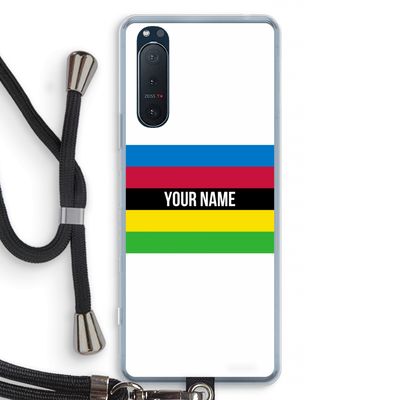 WK Wielrennen: Sony Xperia 5 II Transparant Hoesje met koord